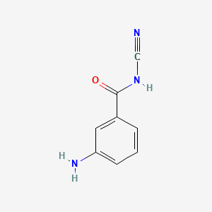 B574903 3-amino-N-cyanobenzamide CAS No. 160108-61-2