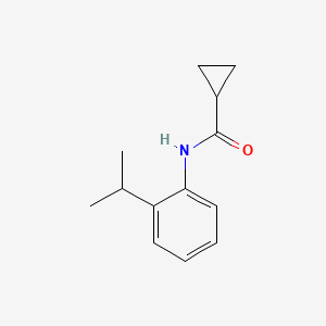 molecular formula C13H17NO B5749110 N-[2-(propan-2-yl)phenyl]cyclopropanecarboxamide 