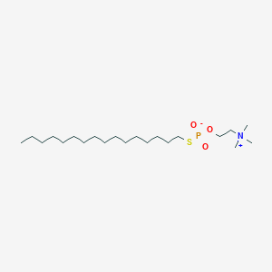 molecular formula C21H46NO3PS B057492 1-十六烷基硫代磷酸胆碱 CAS No. 943022-11-5
