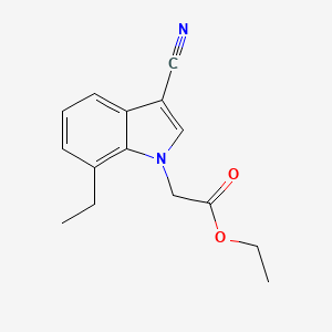 molecular formula C15H16N2O2 B5749332 ethyl (3-cyano-7-ethyl-1H-indol-1-yl)acetate 