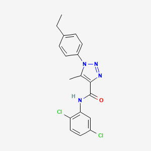 molecular formula C18H16Cl2N4O B5749338 N-(2,5-dichlorophenyl)-1-(4-ethylphenyl)-5-methyl-1H-1,2,3-triazole-4-carboxamide CAS No. 904813-99-6
