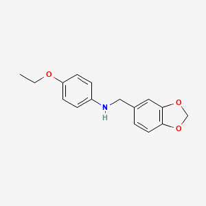 molecular formula C16H17NO3 B5749349 N-(1,3-benzodioxol-5-ylmethyl)-4-ethoxyaniline 