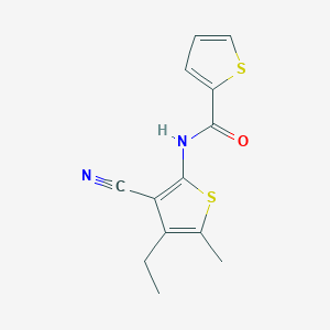 molecular formula C13H12N2OS2 B5749373 N-(3-cyano-4-ethyl-5-methylthiophen-2-yl)thiophene-2-carboxamide 
