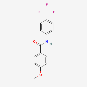 molecular formula C15H12F3NO2 B5749568 N-[4-(Trifluoromethyl)phenyl]-4-methoxybenzamide 