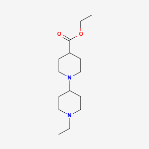 molecular formula C15H28N2O2 B5749651 Ethyl 1-(1-ethylpiperidin-4-yl)piperidine-4-carboxylate 