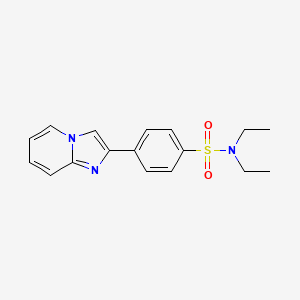 molecular formula C17H19N3O2S B5749686 N,N-Diethyl-4-imidazo[1,2-a]pyridin-2-yl-benzenesulfonamide 