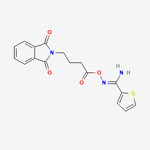molecular formula C17H15N3O4S B5749783 N'-{[4-(1,3-DIOXO-1,3-DIHYDRO-2H-ISOINDOL-2-YL)BUTANOYL]OXY}-2-THIOPHENECARBOXIMIDAMIDE 