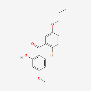 (2-Bromo-5-propoxyphenyl)(2-hydroxy-4-methoxyphenyl)methanone
