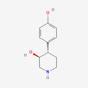 4-(4-hydroxyphenyl)-(3S,4S)-3-piperidinol