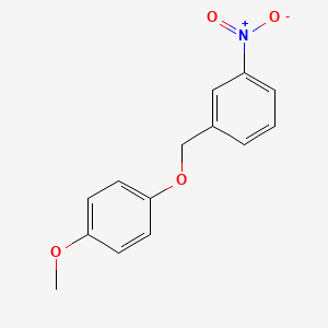 molecular formula C14H13NO4 B5749925 1-((4-Methoxyphenoxy)methyl)-3-nitrobenzene 