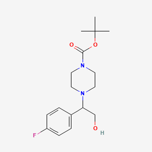 Tert-butyl 4-[1-(4-fluorophenyl)-2-hydroxyethyl]piperazine-1-carboxylate