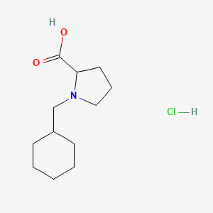 1-(Cyclohexylmethyl)pyrrolidine-2-carboxylic acid hydrochloride