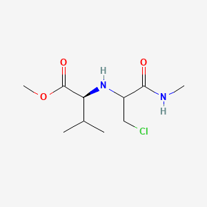 Methyl N-[3-chloro-1-(methylamino)-1-oxopropan-2-yl]-L-valinate