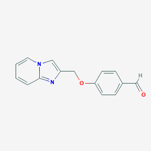 molecular formula C15H12N2O2 B057501 4-(咪唑并[1,2-a]吡啶-2-基甲氧基)苯甲醛 CAS No. 118001-76-6