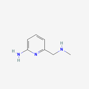 molecular formula C7H11N3 B575022 6-(Methylamino)methyl-2-pyridinamine CAS No. 193470-31-4