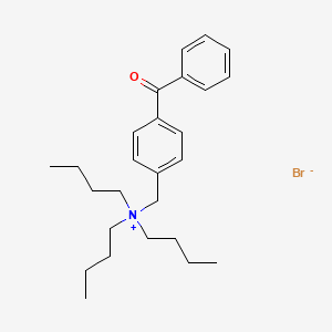 molecular formula C26H38BrNO B575023 N-(4-[BENZOYL]BENZYL)-N,N,N-TRIBUTYLAMMONIUM BROMIDE CAS No. 172040-91-4