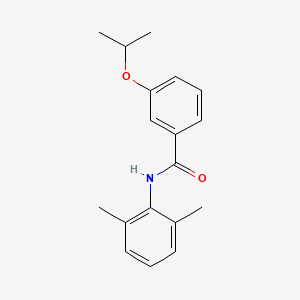 molecular formula C18H21NO2 B5750285 N-(2,6-dimethylphenyl)-3-(propan-2-yloxy)benzamide 