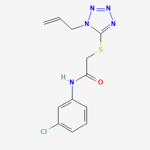 molecular formula C12H12ClN5OS B5750322 N-(3-chlorophenyl)-2-{[1-(prop-2-en-1-yl)-1H-tetrazol-5-yl]sulfanyl}acetamide 