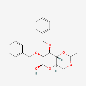 (4aR,6R,7R,8S,8aR)-7,8-Bis(benzyloxy)-2-methylhexahydropyrano[3,2-d][1,3]dioxin-6-ol
