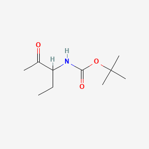 molecular formula C10H19NO3 B575036 tert-Butyl (2-oxopentan-3-yl)carbamate CAS No. 183606-72-6