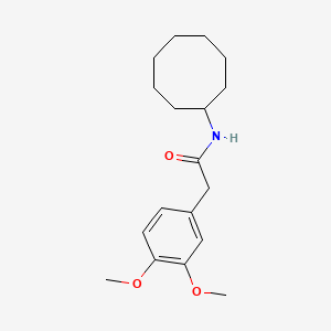molecular formula C18H27NO3 B5750488 N-cyclooctyl-2-(3,4-dimethoxyphenyl)acetamide 