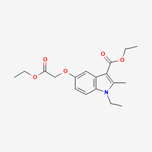 molecular formula C18H23NO5 B5750552 ethyl 5-(2-ethoxy-2-oxoethoxy)-1-ethyl-2-methyl-1H-indole-3-carboxylate 
