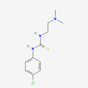 molecular formula C11H16ClN3S B5750575 1-(4-Chlorophenyl)-3-[2-(dimethylamino)ethyl]thiourea 