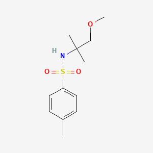 molecular formula C12H19NO3S B5750589 N-(1-methoxy-2-methylpropan-2-yl)-4-methylbenzenesulfonamide 