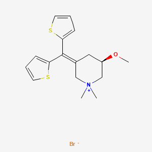 molecular formula C17H22BrNOS2 B575061 Timepidium bromide, (R)- CAS No. 166582-17-8