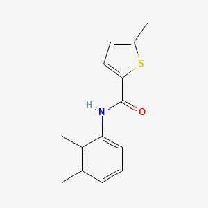 molecular formula C14H15NOS B5750623 N-(2,3-dimethylphenyl)-5-methylthiophene-2-carboxamide 