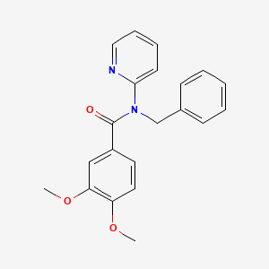 molecular formula C21H20N2O3 B5750658 N-benzyl-3,4-dimethoxy-N-(pyridin-2-yl)benzamide 