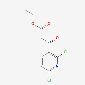molecular formula C10H9Cl2NO3 B575067 Ethyl 3-(2,6-dichloropyridin-3-YL)-3-oxopropanoate CAS No. 174727-36-7