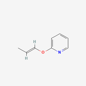molecular formula C8H9NO B575068 2-[(1E)-1-Propen-1-yloxy]pyridine CAS No. 179938-97-7
