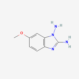molecular formula C8H10N4O B575080 6-Methoxybenzimidazole-1,2-diamine CAS No. 171082-89-6