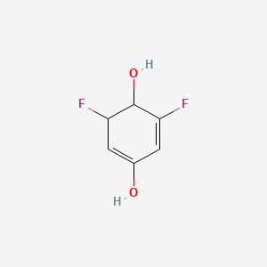 molecular formula C6H6F2O2 B575082 3,5-Difluoro-1,5-cyclohexadiene-1,4-diol CAS No. 175359-13-4