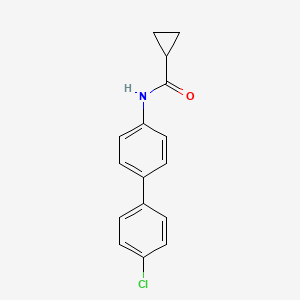 molecular formula C16H14ClNO B5750918 N-(4'-chlorobiphenyl-4-yl)cyclopropanecarboxamide 