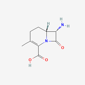 molecular formula C9H12N2O3 B575092 (6R,7S)-7-Amino-3-methyl-8-oxo-1-azabicyclo[4.2.0]oct-2-ene-2-carboxylic acid CAS No. 183510-01-2