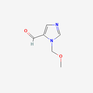 molecular formula C6H8N2O2 B575098 1-(Methoxymethyl)-1H-imidazole-5-carbaldehyde CAS No. 160425-46-7
