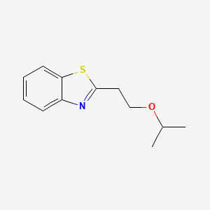 molecular formula C12H15NOS B575112 2-(2-Isopropoxyethyl)benzothiazole CAS No. 190385-07-0