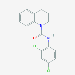 molecular formula C16H14Cl2N2O B5751265 N-(2,4-dichlorophenyl)-3,4-dihydro-1(2H)-quinolinecarboxamide 