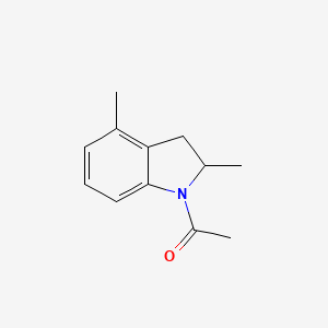 molecular formula C12H15NO B575127 1-(2,4-Dimethylindolin-1-yl)ethanone CAS No. 190908-11-3