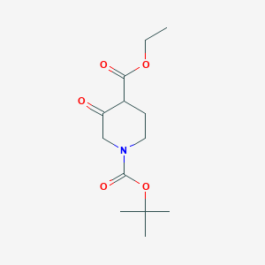 B057513 1-tert-Butyl 4-ethyl 3-oxopiperidine-1,4-dicarboxylate CAS No. 71233-25-5