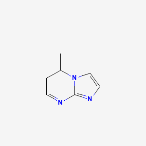 molecular formula C7H9N3 B575140 5-Methyl-5,6-dihydroimidazo[1,2-a]pyrimidine CAS No. 170886-41-6