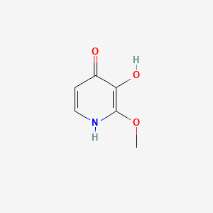 molecular formula C6H7NO3 B575143 3-hydroxy-2-methoxy-1H-pyridin-4-one CAS No. 169905-06-0