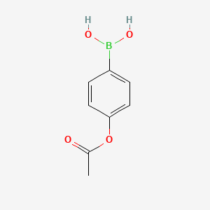 molecular formula C8H9BO4 B575150 4-Acetoxyphenylboronic acid CAS No. 177490-82-3