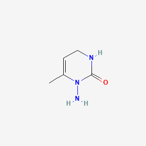 molecular formula C5H9N3O B575152 1-Amino-6-methyl-3,4-dihydropyrimidin-2(1H)-one CAS No. 170500-65-9