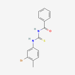molecular formula C15H13BrN2OS B5751521 N-[(3-bromo-4-methylphenyl)carbamothioyl]benzamide 