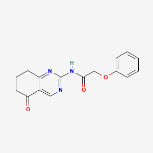 molecular formula C16H15N3O3 B5751529 N-(5-oxo-5,6,7,8-tetrahydroquinazolin-2-yl)-2-phenoxyacetamide 