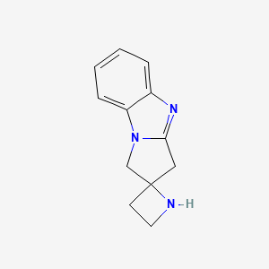 molecular formula C12H13N3 B575153 1'H,3'H-Spiro[azetidine-2,2'-pyrrolo[1,2-a]benzimidazole] CAS No. 174125-51-0