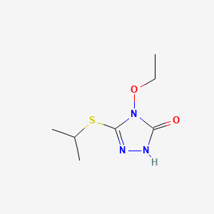 molecular formula C7H13N3O2S B575155 4-Ethoxy-3-(isopropylthio)-1H-1,2,4-triazol-5(4H)-one CAS No. 177175-52-9